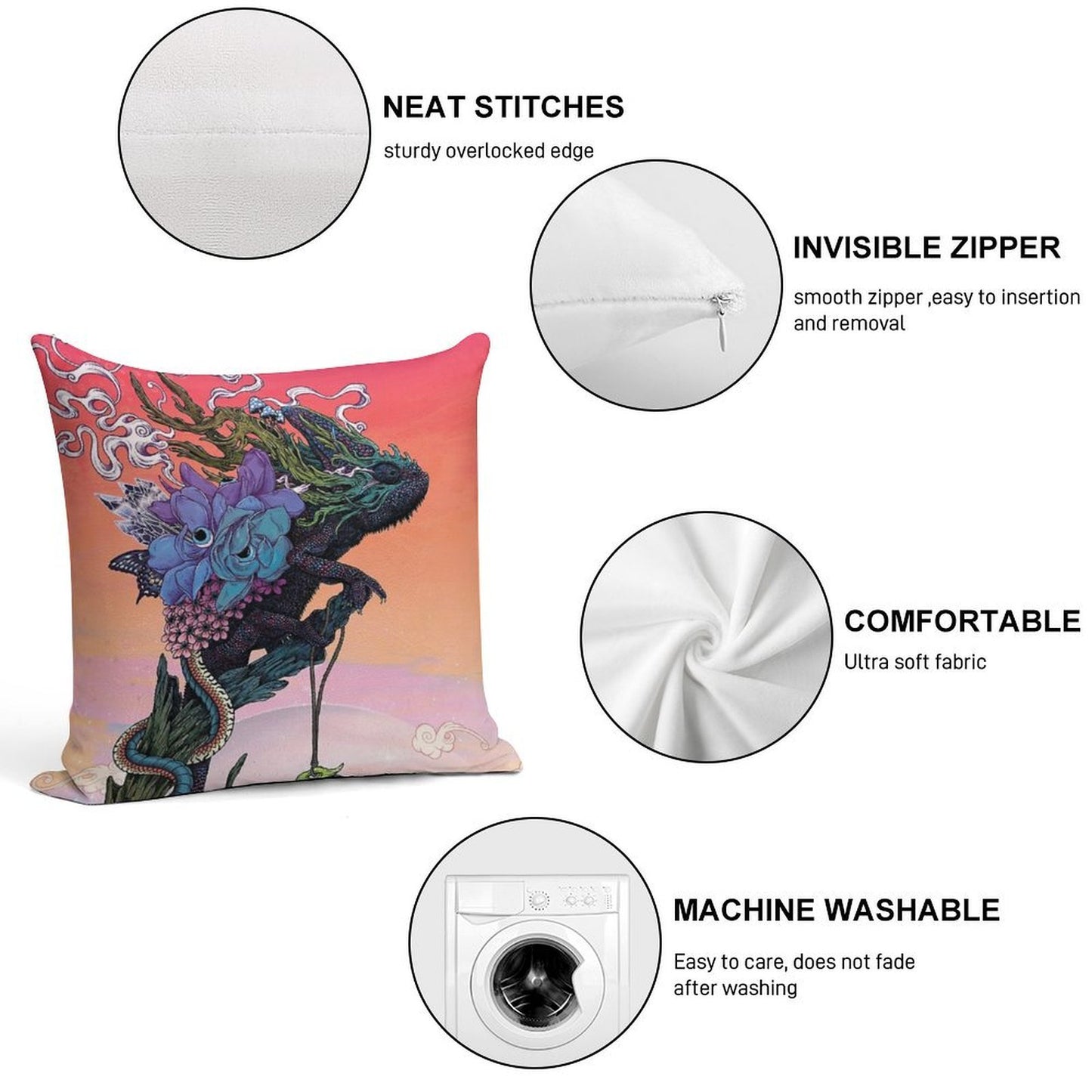 Phantasmagoria Soft Style Accent Throw Pillow