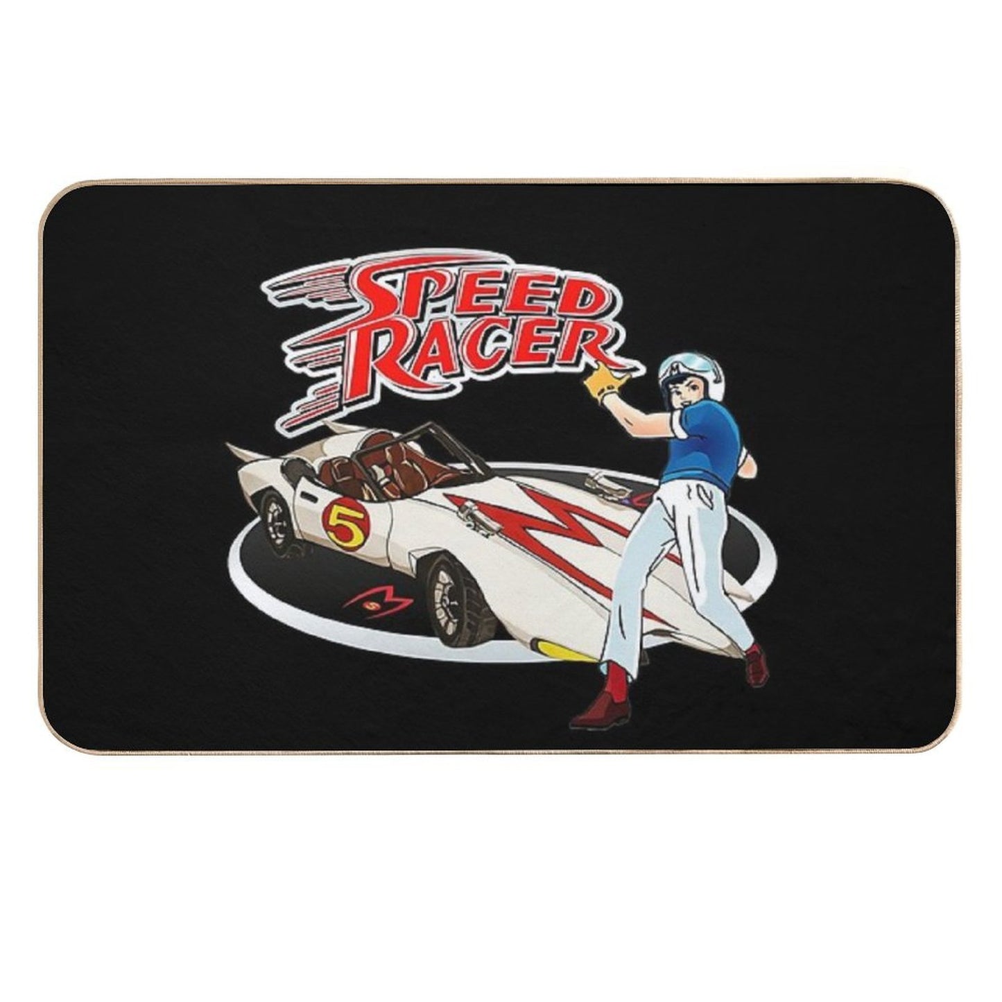 Speed Racer Go Speed Racer Go Go!!!  Long-Lasting Bath Mat