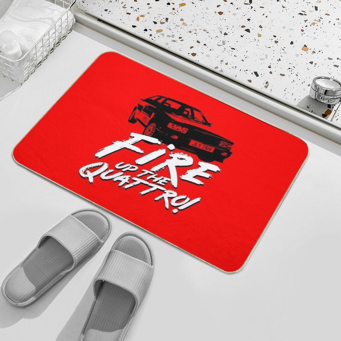 Gene Hunt - Fire Up The Quattro  Long-Lasting Bath Mat