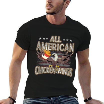 All Patriotic Chicken Wings American USA 4th of July  Odor-resistant T-Shirt