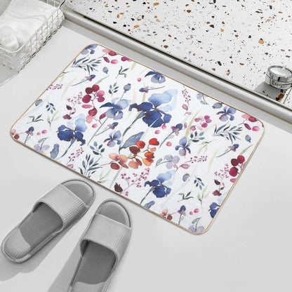 Irises Paradise  Non-Slip Bath Mat