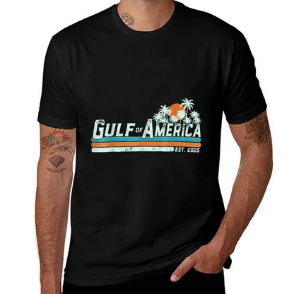 Retro Gulf Of US America 2025 American Flag Gulf Mexico Classic T-Shirt