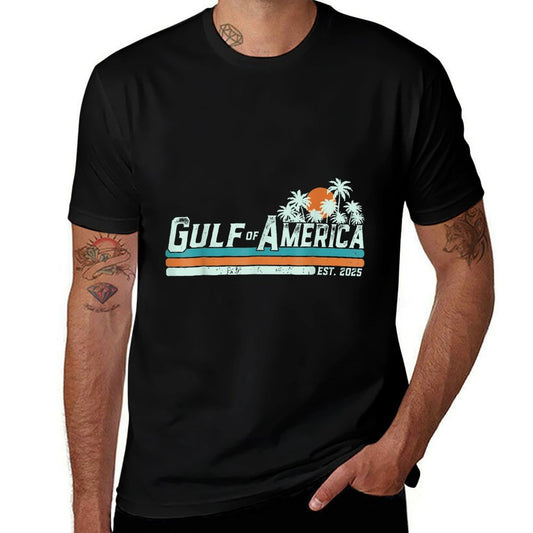 Retro Gulf Of US America 2025 American Flag Gulf Mexico Classic T-Shirt