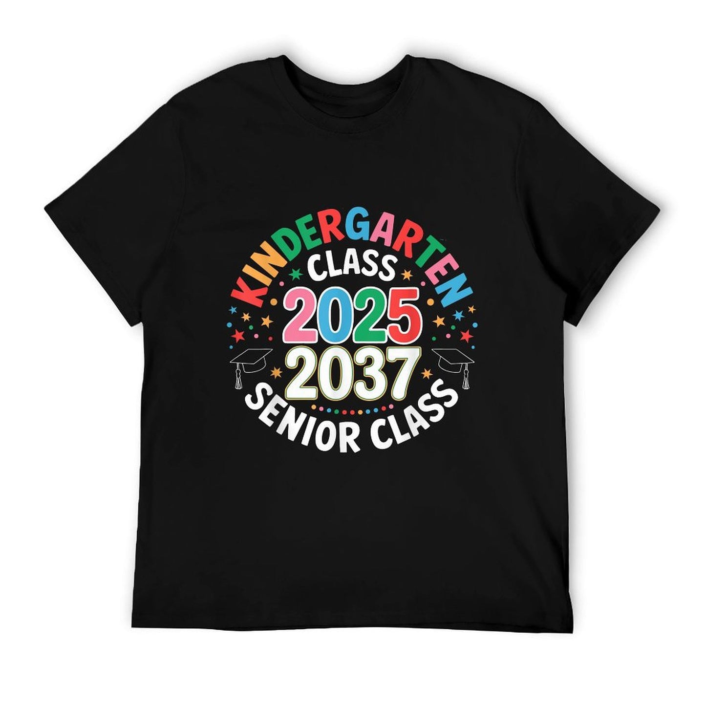 Kindergarten Graduation Class of 2025 Senior 2037 Class Summer-ready Fabric T-Shirt