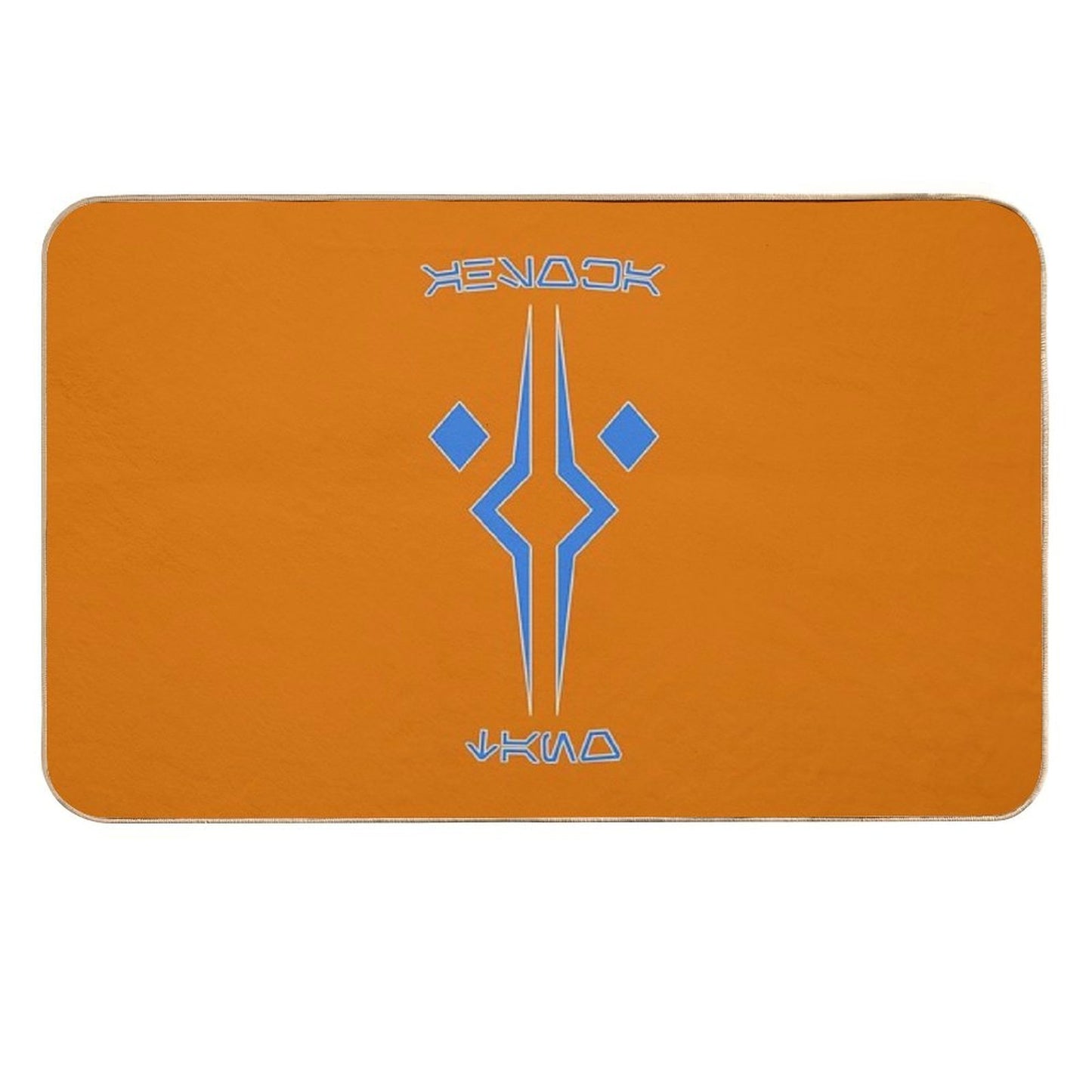 Ahsoka Tano Aurabesh Blue Durable Bath Mat