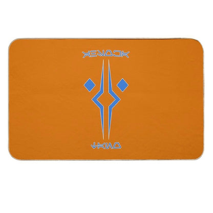 Ahsoka Tano Aurabesh Blue Durable Bath Mat