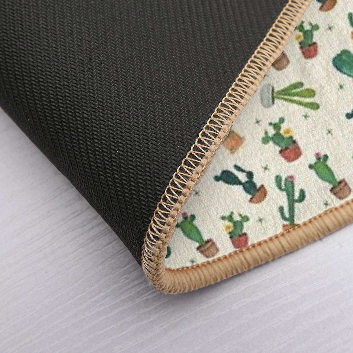 Cute Colorful Cactus Toss Southwest Print  Non-Slip Bath Mat