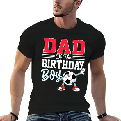 Dad Of The Birthday Boy Soccer Party Family Daddy  Slim-fit Cut T-Shirt