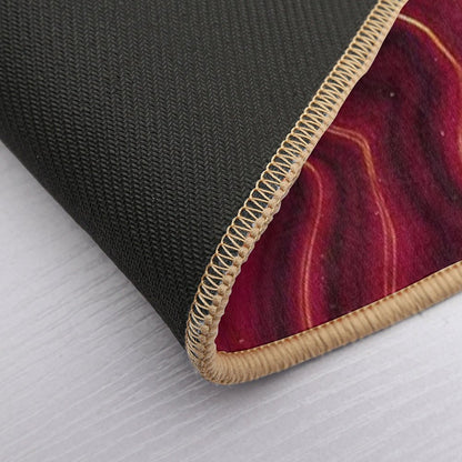 Red Agate Texture 01  Easy To Clean Bath Mat