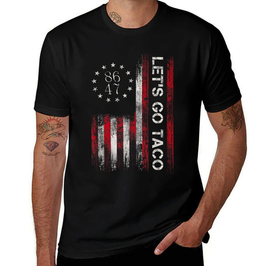 Lets Go Taco Funny Lets Go Taco  Wrinkle-resistant T-Shirt