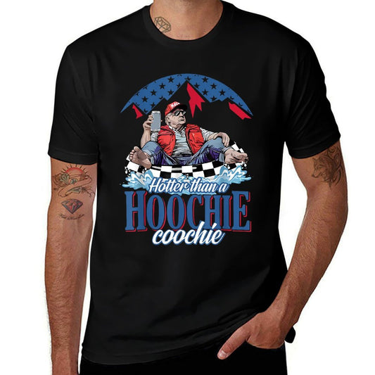 Hotter Than A Hoochie Trump Coochie Viral Trump Summer Vibes  Vintage-inspired T-Shirt