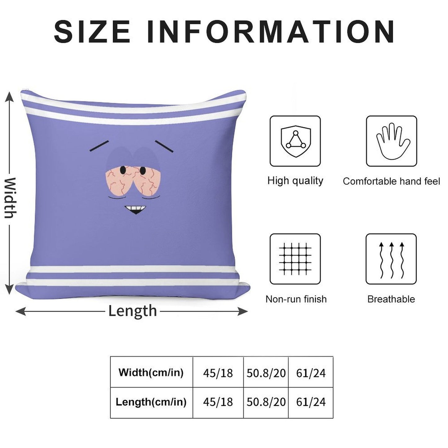 TOWELIE Soft Shrink-Resistant Throw Pillow