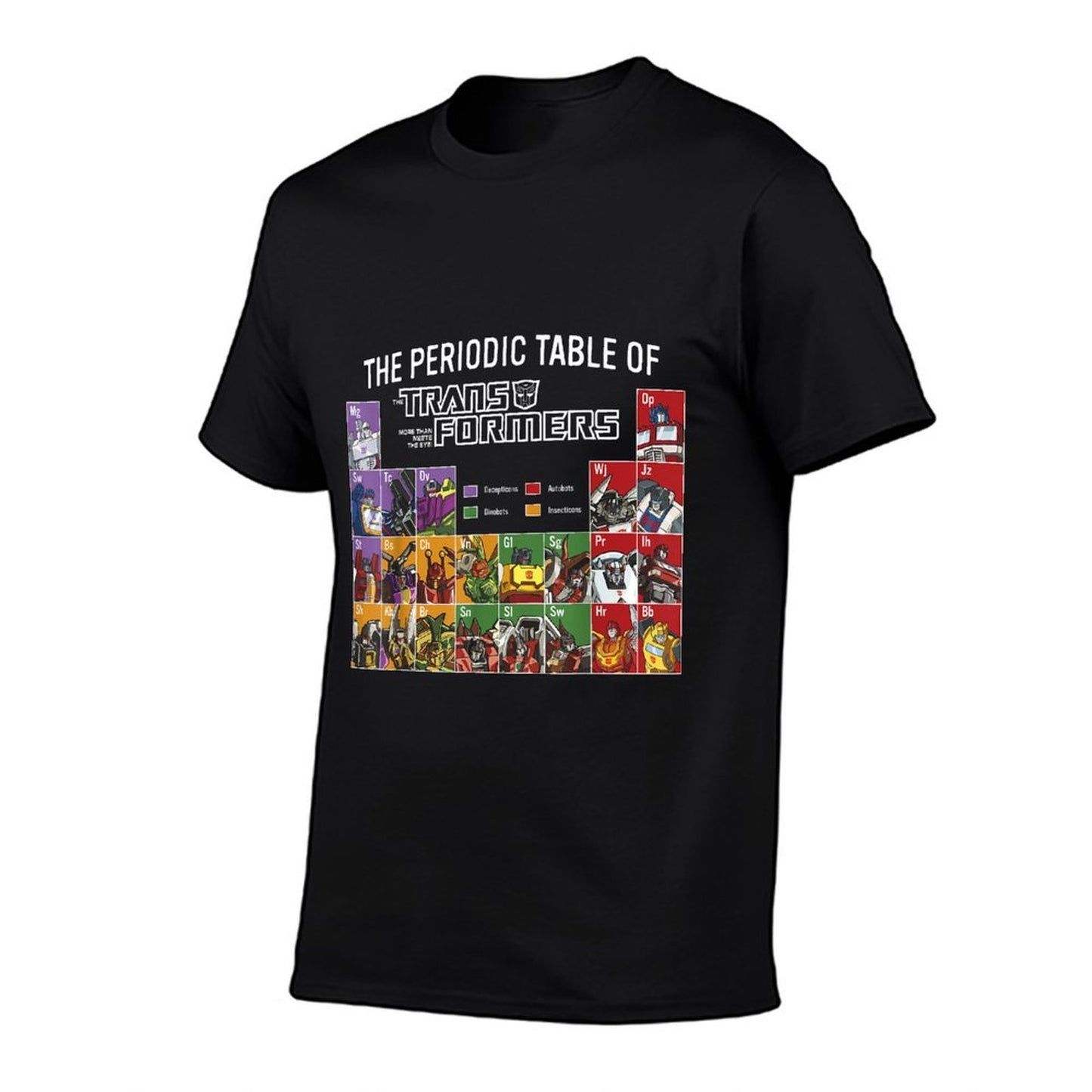 Transformers Retro Autobots Crew Neck - Classic Fit, Black  Breathable T-Shirt