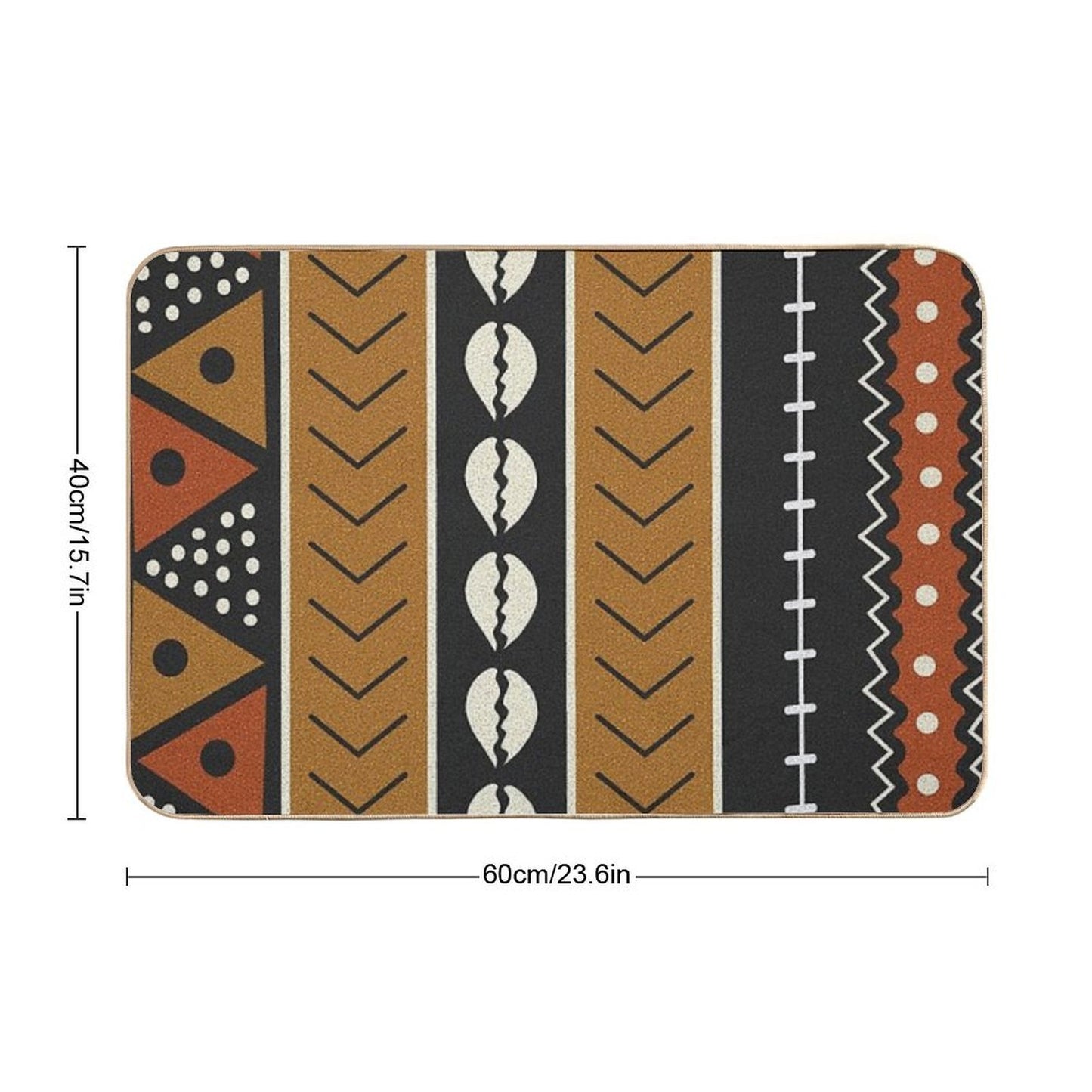 Let's Play Mudcloth  Non-Slip Bath Mat