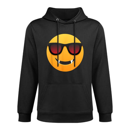Funny Easy Vampire Face Emoticon Colorfast Hoodie