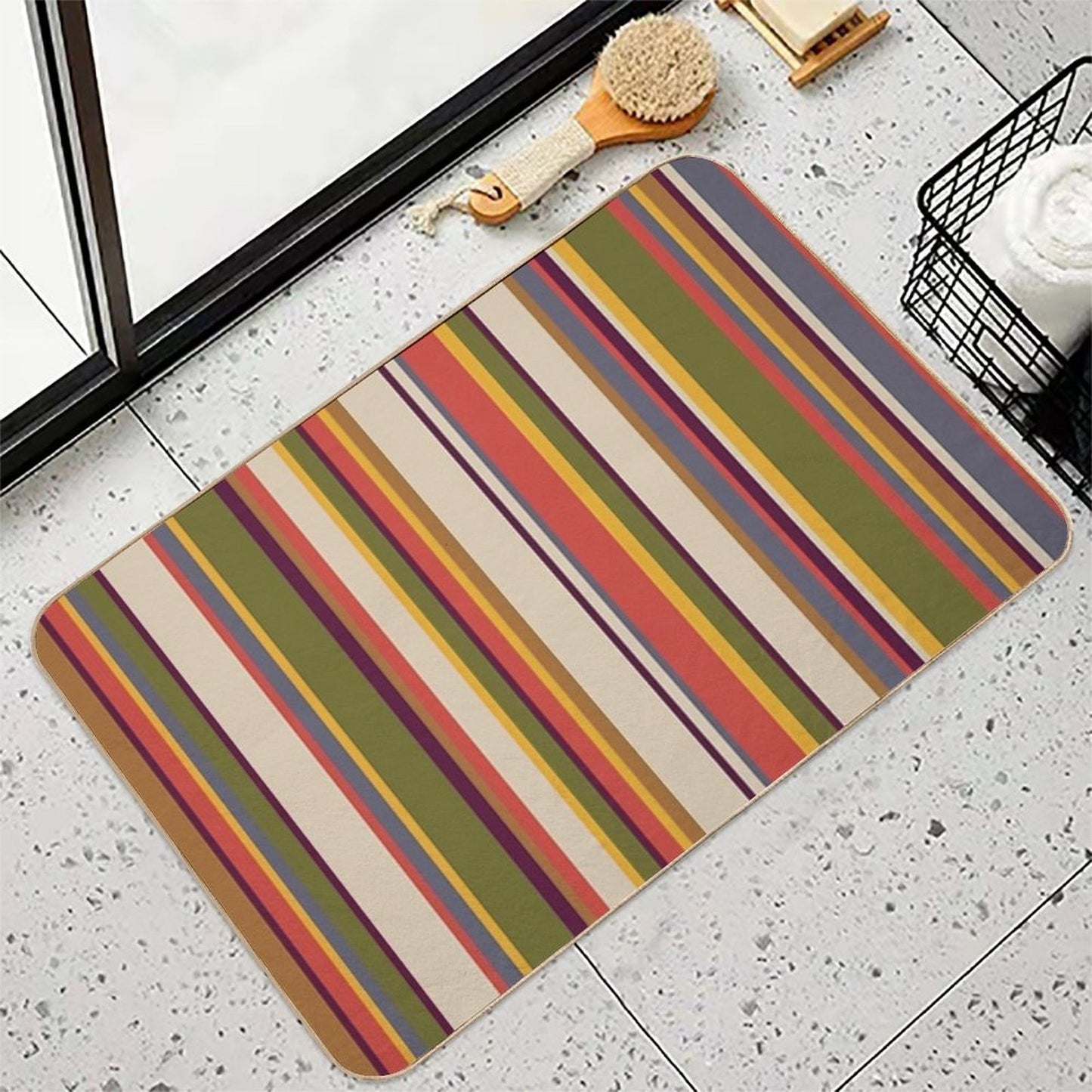 Fourth Doctor Scarf - Series 12  Easy Maintenance Bath Mat