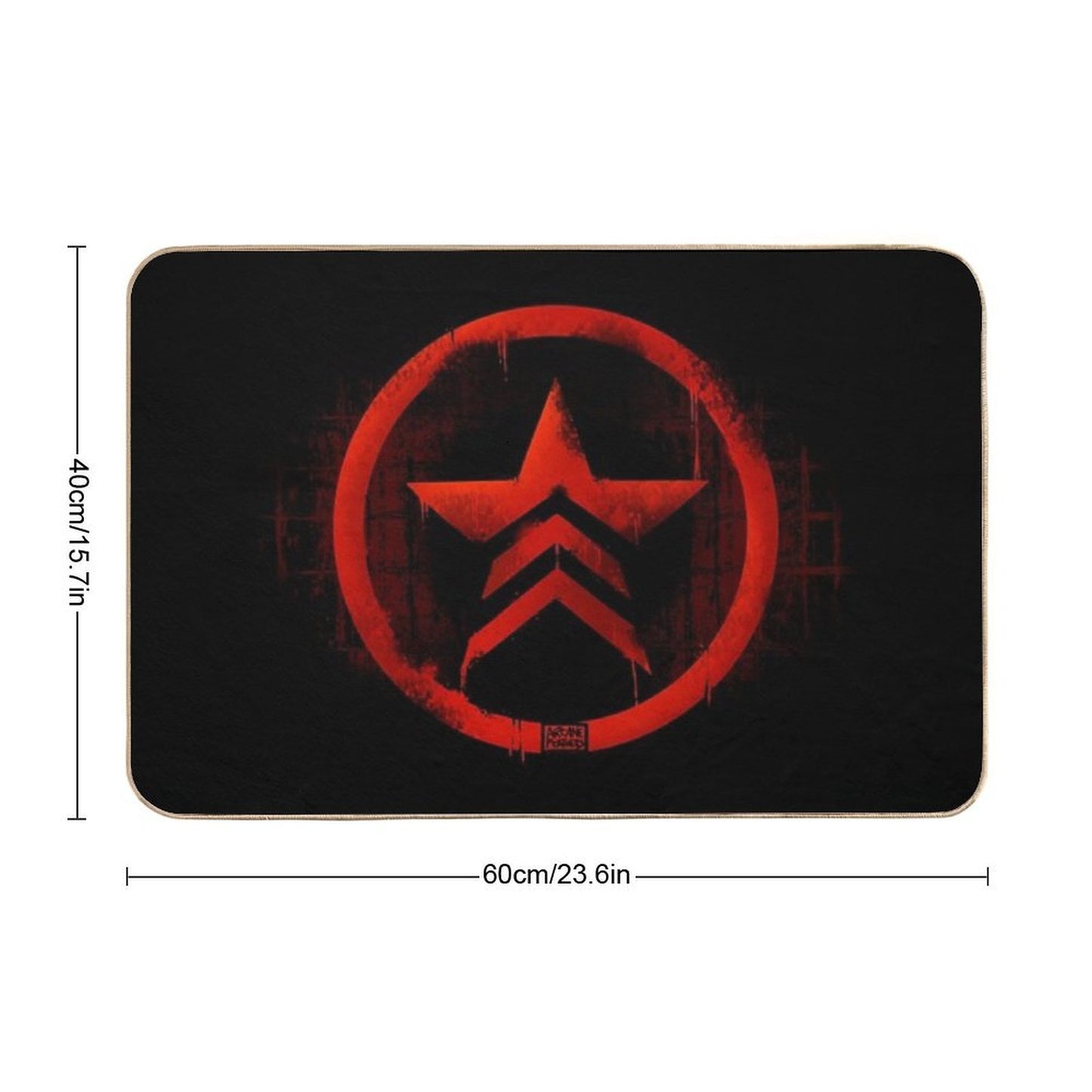 Mass Effect Renegade  Eco-Friendly Bath Mat