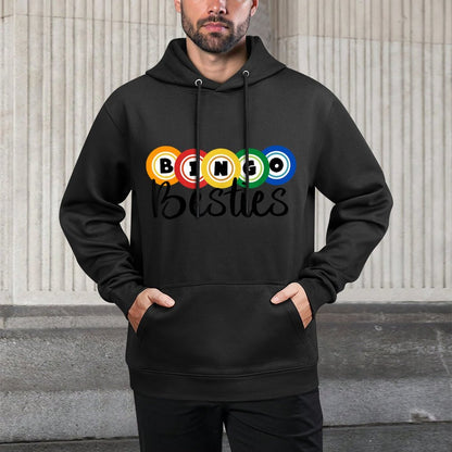 Bingo Besties Bingo Buddy Funny Bingo Easy Care Hoodie