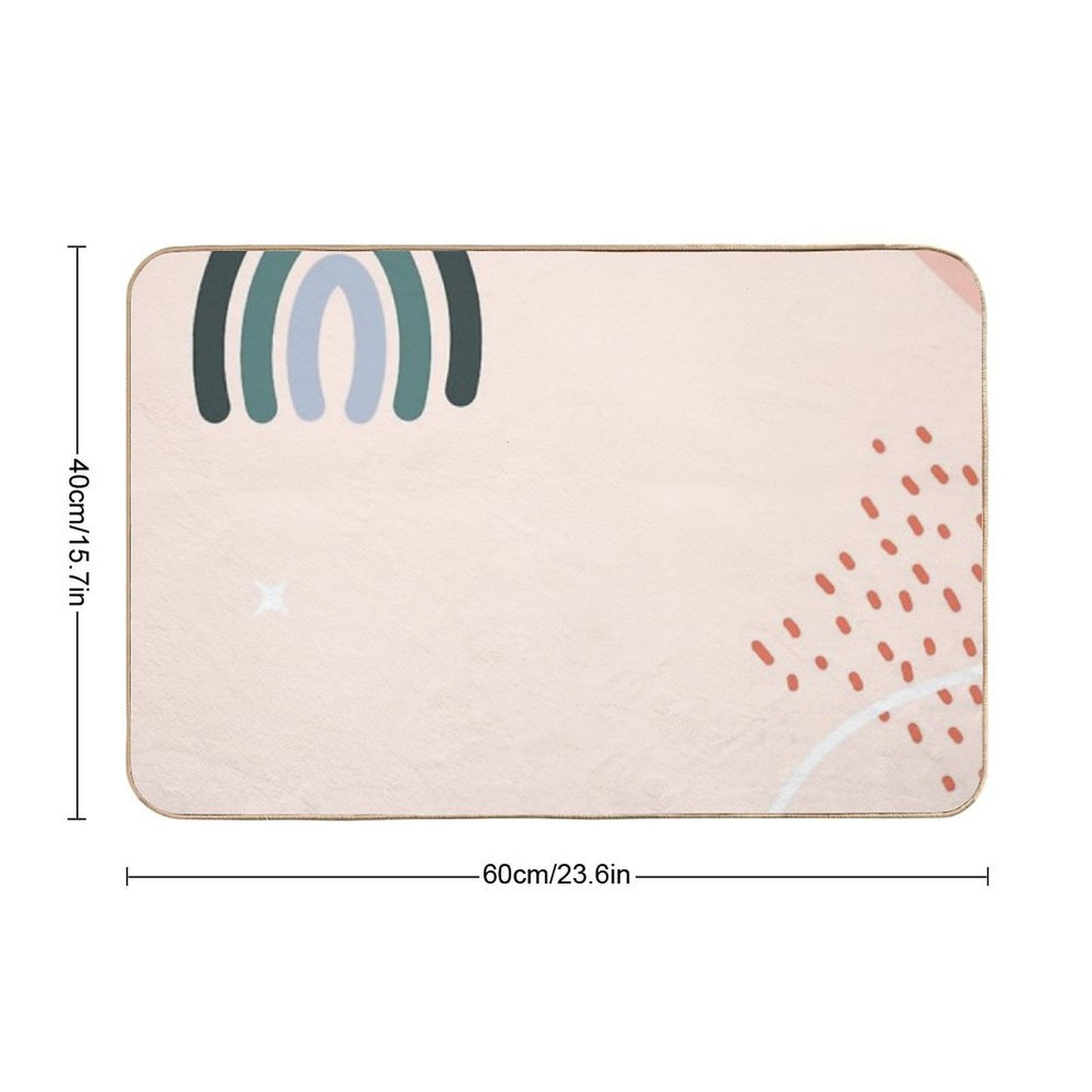 AbstractRETRO  Easy To Clean Bath Mat