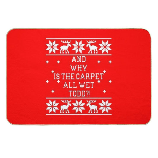 And Why Is The Carpet All Wet Todd!  Dirt-Trapping Bath Mat