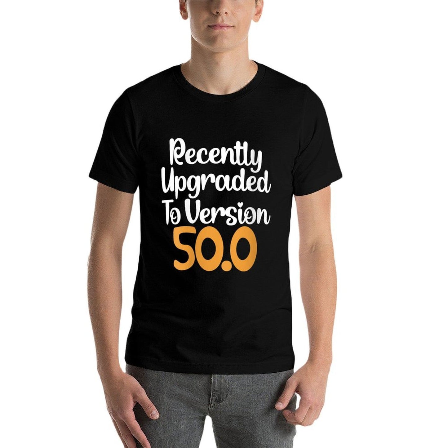 Womens Funny 50th Birthday Tshirt Recently Upgraded To Version 50.0  Odor-resistant T-Shirt