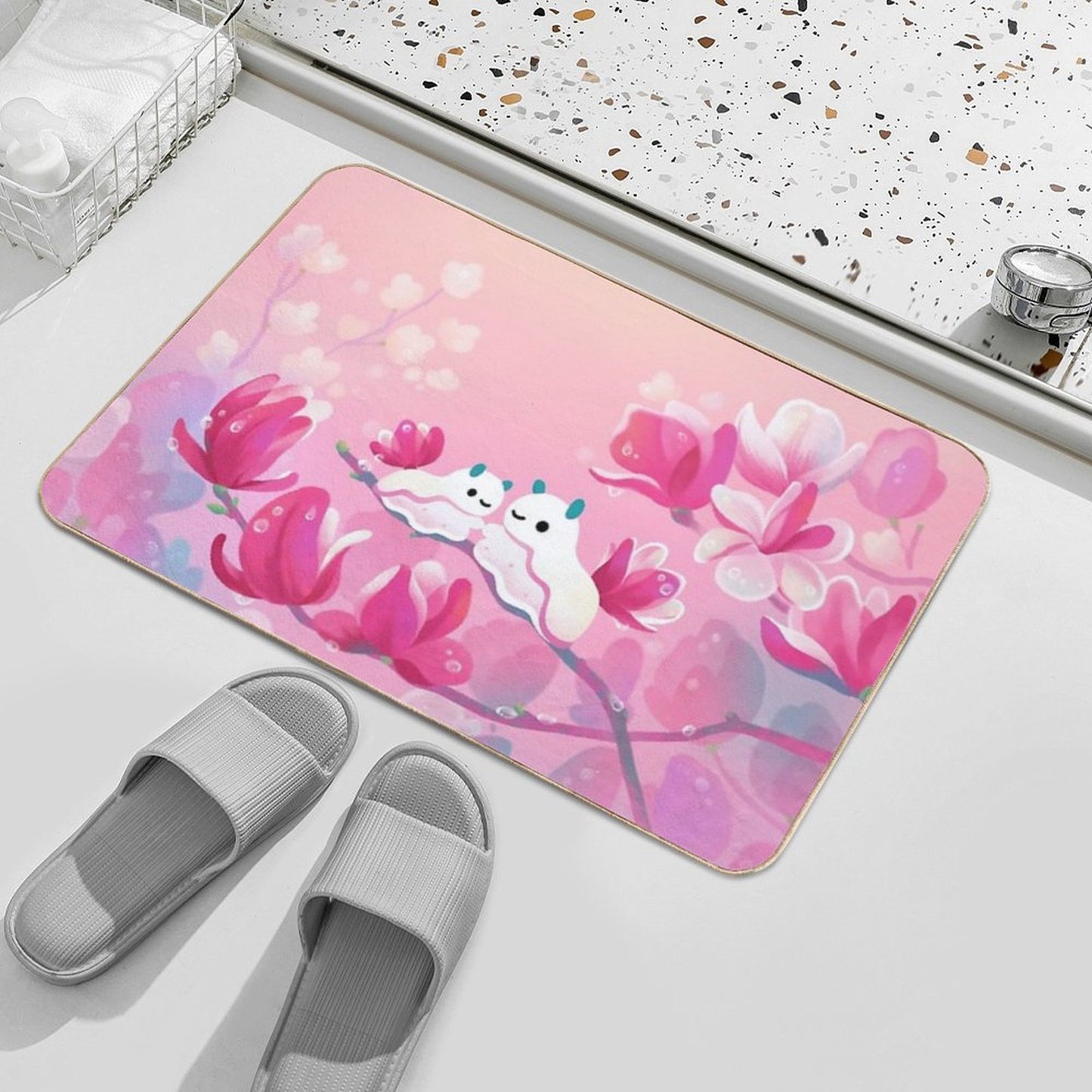 Magnolia Sea Slug  Eco-Friendly Bath Mat