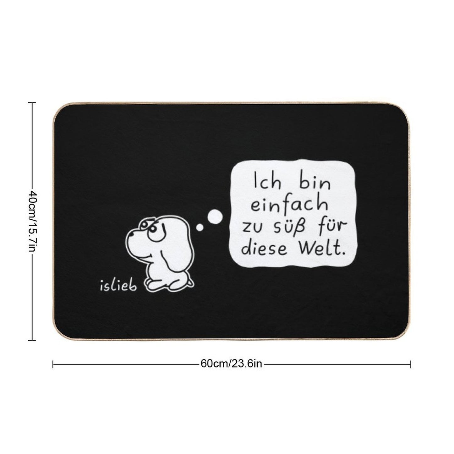 Too Sweet for The World  Stain-Proof Bath Mat