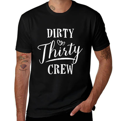 Dirty Thirty Crew 30th Birthday Squad B-day Funny  Lightweight T-Shirt