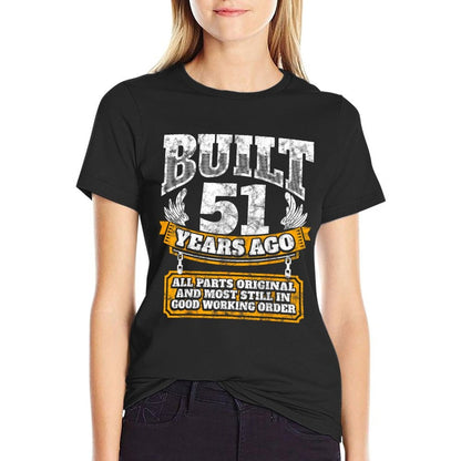 Funny 51st Birthday B-Day Gift Saying Age 51 Year Joke  Summer-ready Fabric T-Shirt