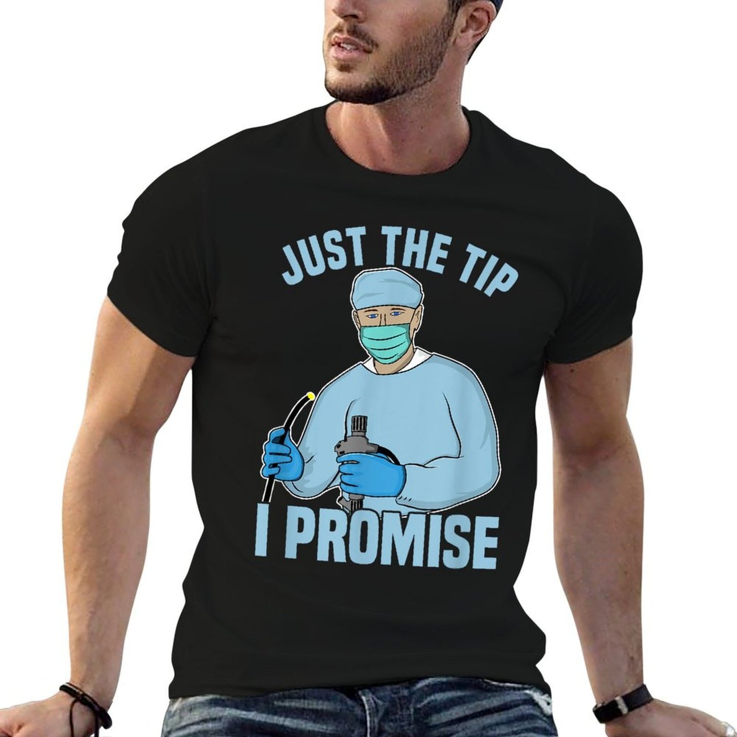 Dan66 Men's Black Humorous Medical Procedure  Vintage-inspired T-Shirt