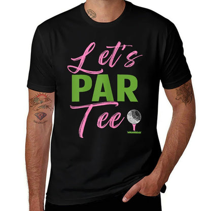 Womens Let's Par Funny Golf Golfer Girl Women Golfing Party  Polyester Blend T-Shirt