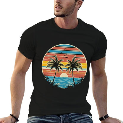 Sunset Palms Serenity  Versatile T-Shirt