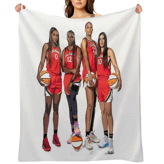 Las Vegas Aces Machine-washable Throw Blanket