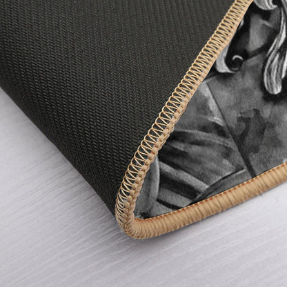 Vintage Fleur-de-lis Ornament  Dirt-Trapping Bath Mat