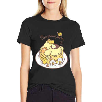 Pompompurin Pancake Friends  Durable T-Shirt