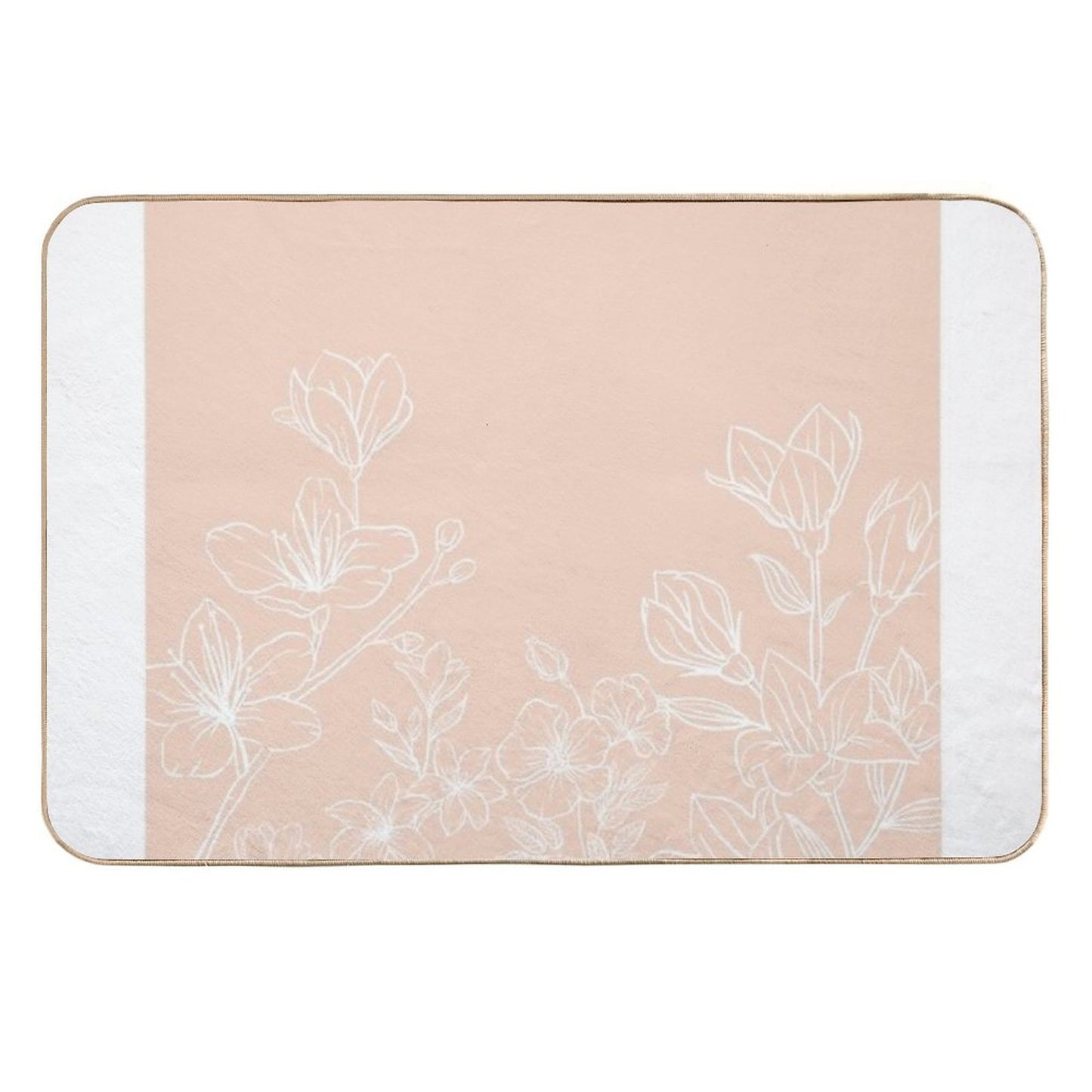Flower Image  Rapid-Drying Bath Mat
