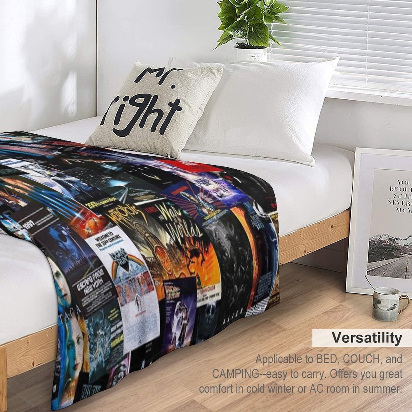 Sci-Fi Movie Posters Velvety-soft Throw Blanket