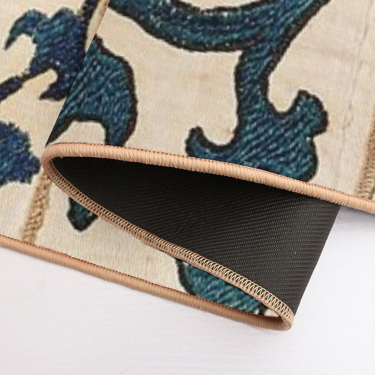 Shakhrisyabz Suzani Joynamoz Uzbekistan Floral Embroidery Print  Odorless Bath Mat