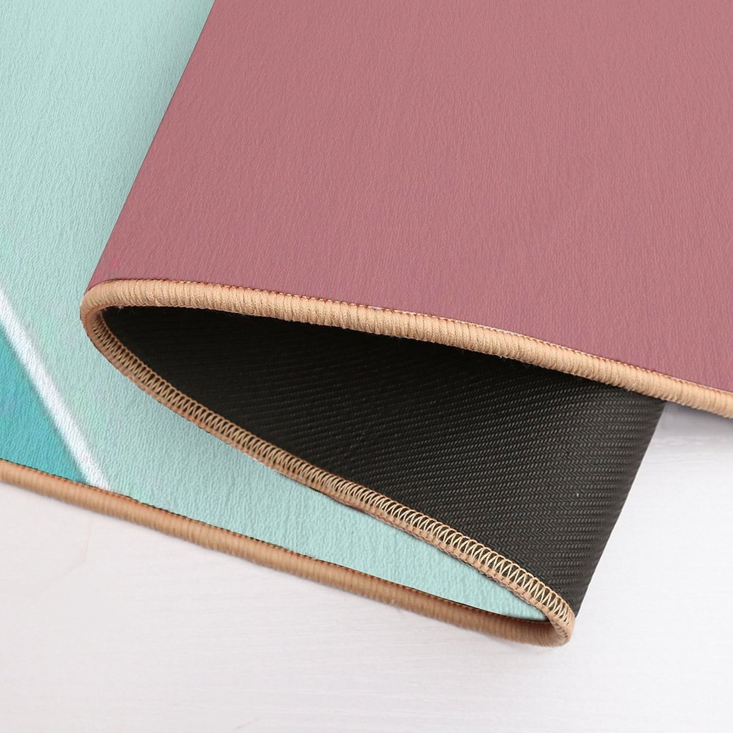 Cotton Candy Trendy Summer Home Pattern  Fade-Resistant Bath Mat