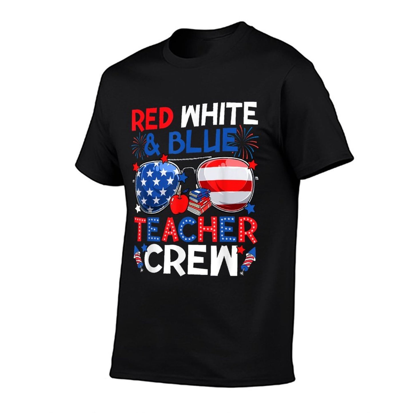 4th Of July Red White & Teacher Crew American  Vintage-inspired T-Shirt
