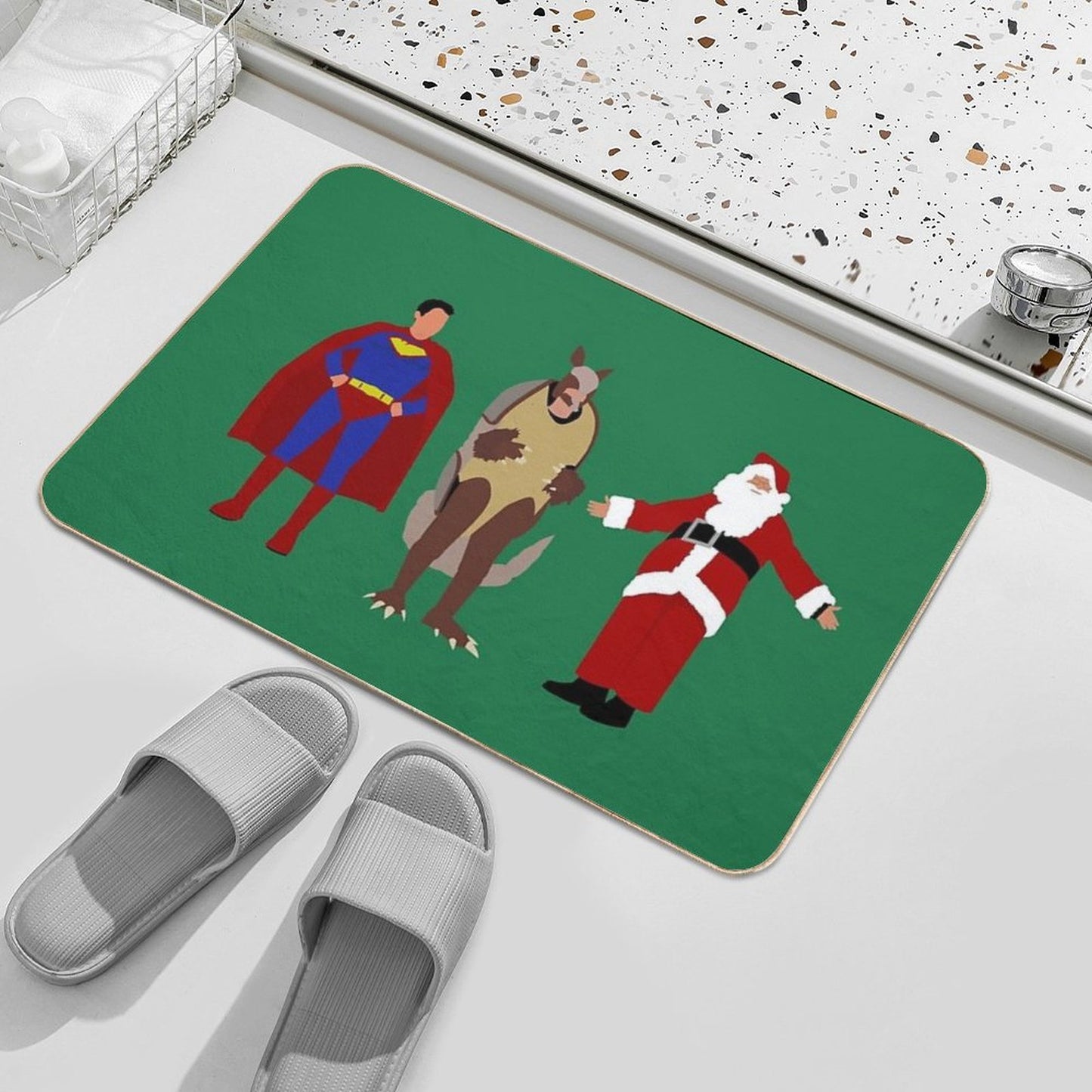 The Christmas Heroes  High-Traffic Bath Mat