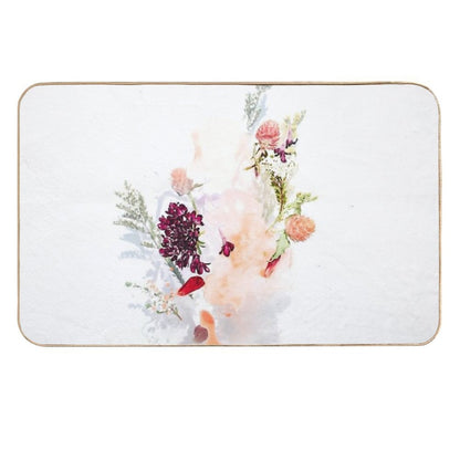 Floral Print Gift Idea for Nature Lovers  Pet-Safe Bath Mat