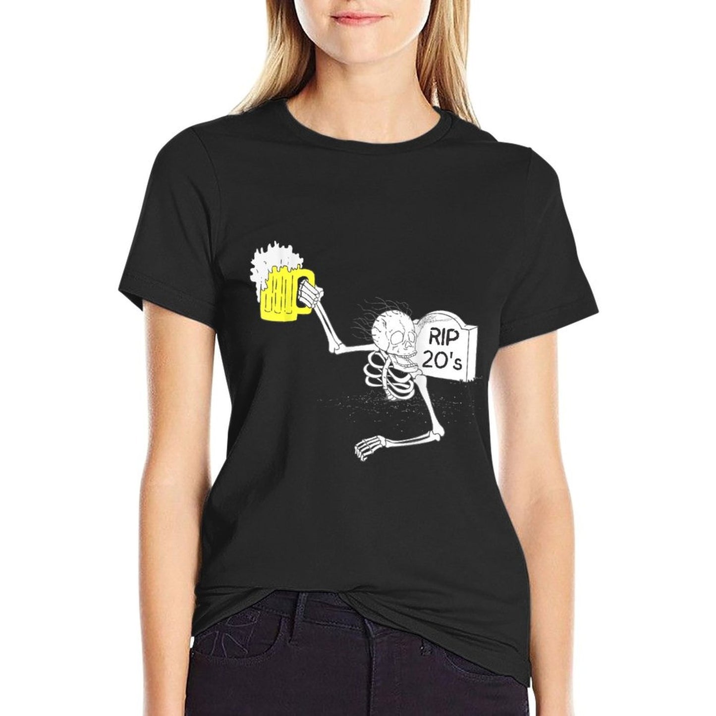 Funny 30th Birthday  R.I.P. 20's Tombstone  Trendy Pattern T-Shirt