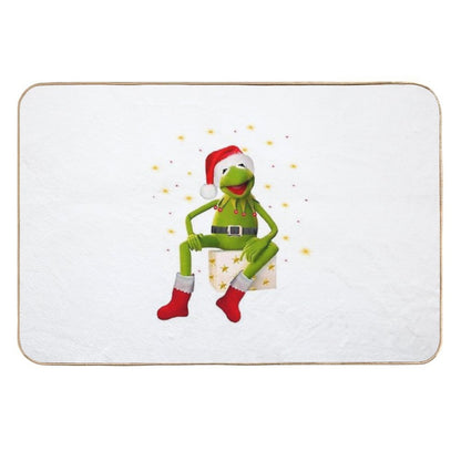 Kermit Muppet Show-Christmas  Toxin-Free Bath Mat