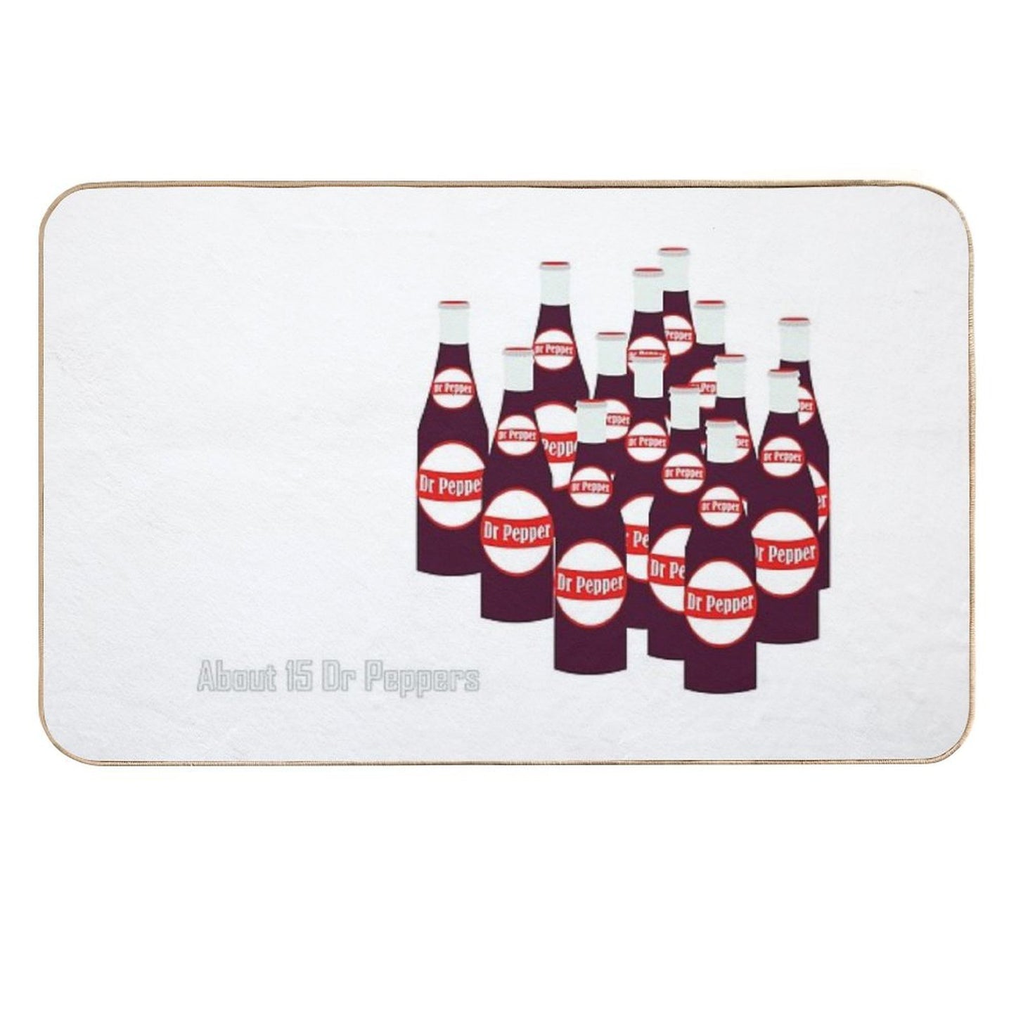About 15 Dr Peppers  Dirt-Trapping Bath Mat