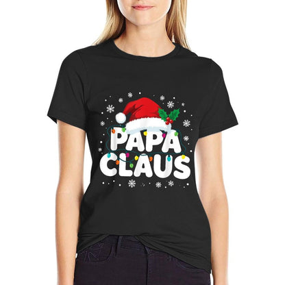 Papa Claus Matching Family Christmas Pajamas  Durable T-Shirt
