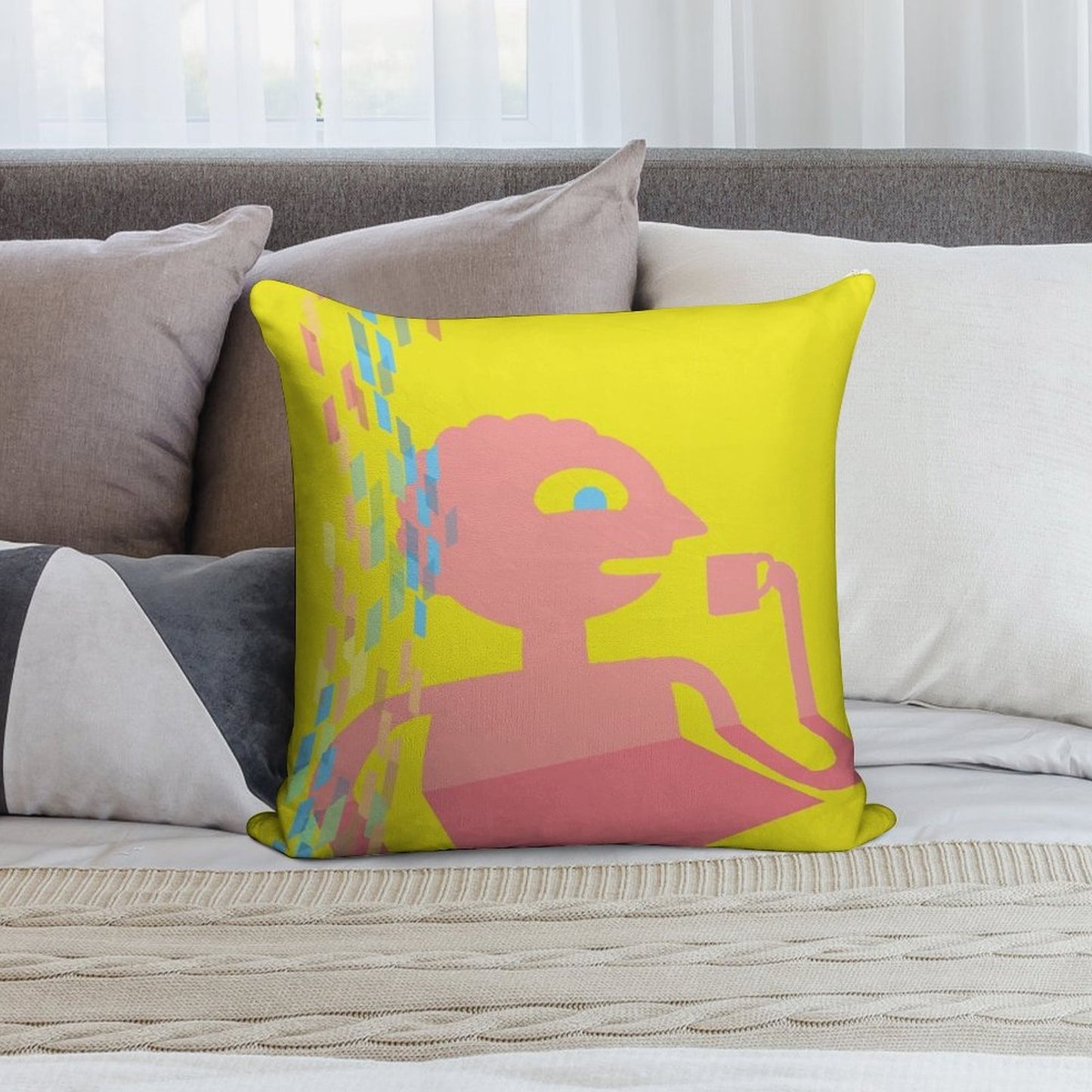 PRISMO THE WISH MASTER Soft Fade-Resistant Throw Pillow