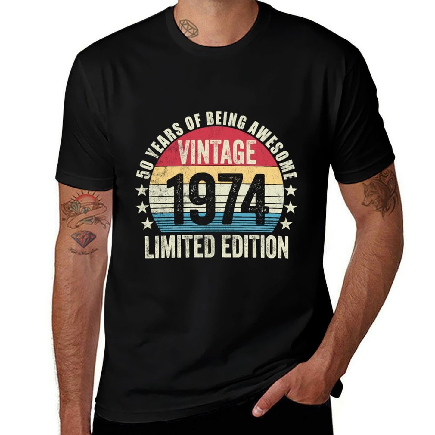 Vintage 1974 50th Birthday Limited Edition 50th Birthday  Lightweight T-Shirt