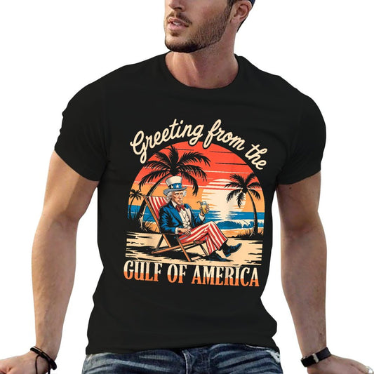 Gulf of USA America Shirt Men Gulf of USA America Durable T-Shirt