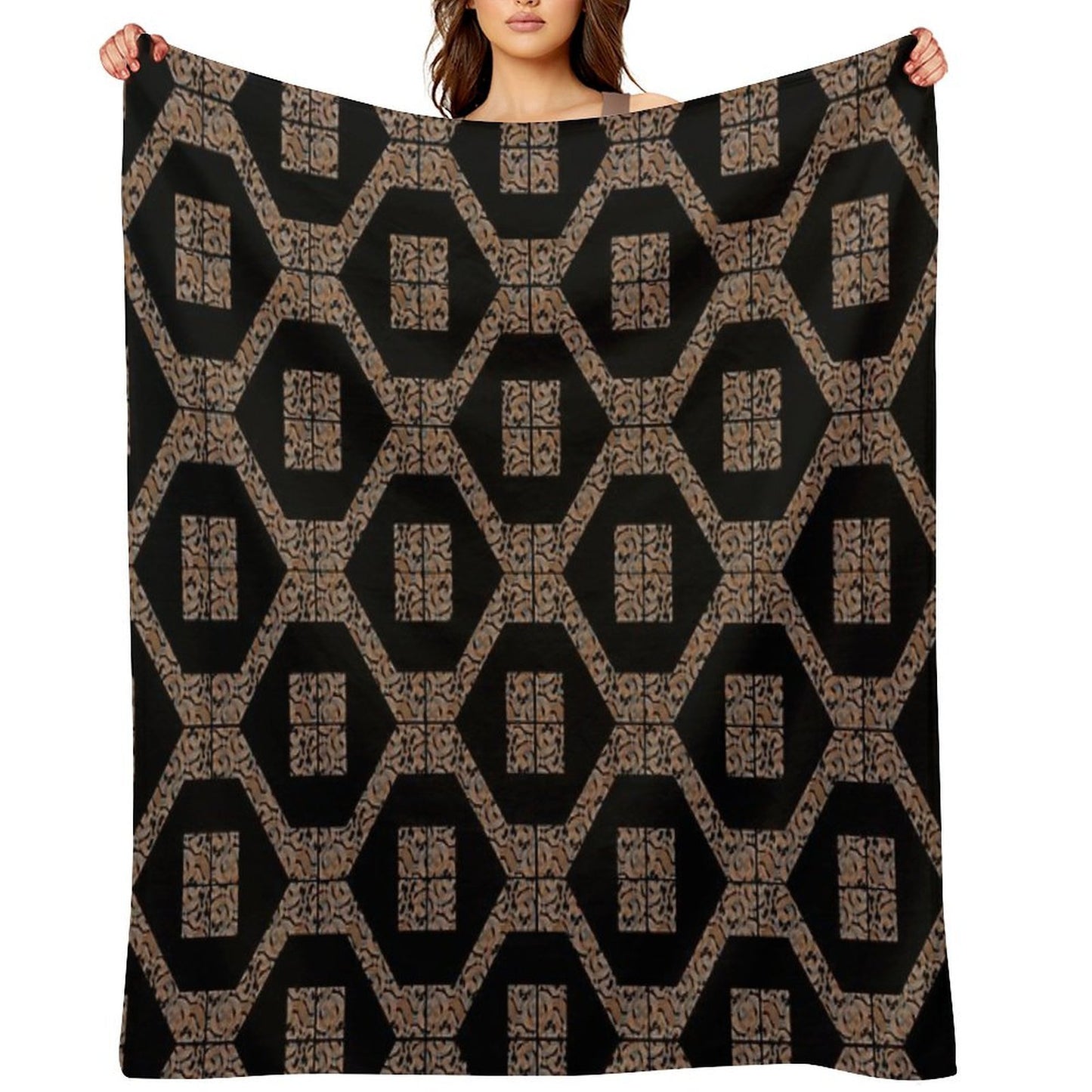 Decorative Geometric Design12 Versatility Throw Blanket